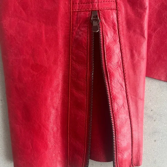 Jil Sander Vintage 2000’s leather motorcycle jacket